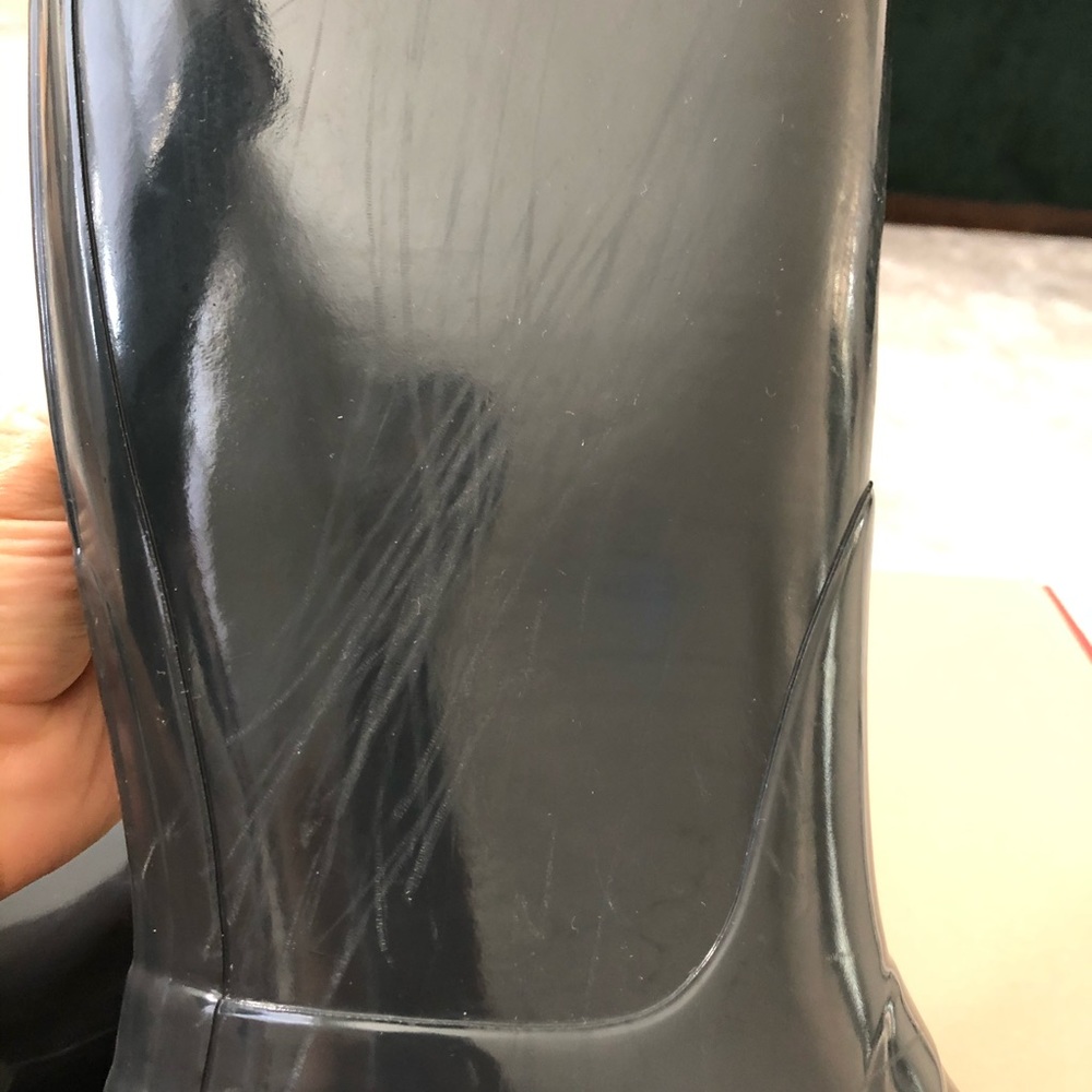Hunter Original Tall Gloss Grey Rain boot 8 - Picture 8 of 8